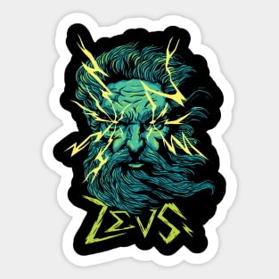 Thunder God's Fury | Mighty Zeus Wields Lightning | MythoCom Sticker